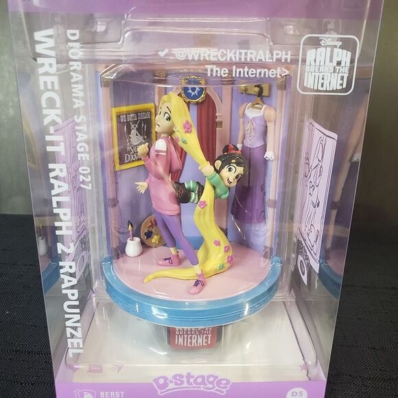 D-STAGE Wreck It Ralph 2 Rapunzel Figure New In Box Diorama 2018 Beast Kingdom - Picture 1 of 7